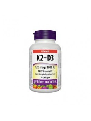 Vitamin K2 D3 1000 IU. 30 capsules